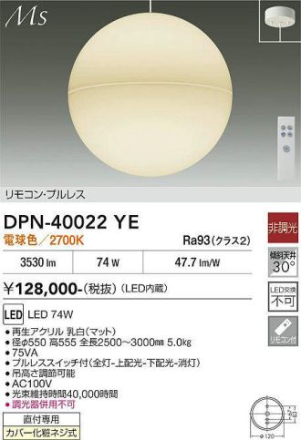 DPN-40022YE