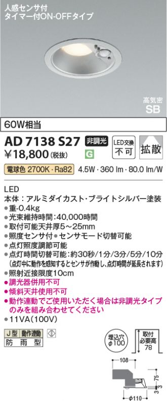 AD7138S27