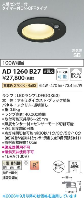 AD1260B27