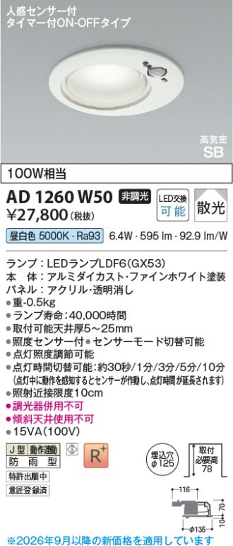 AD1260W50