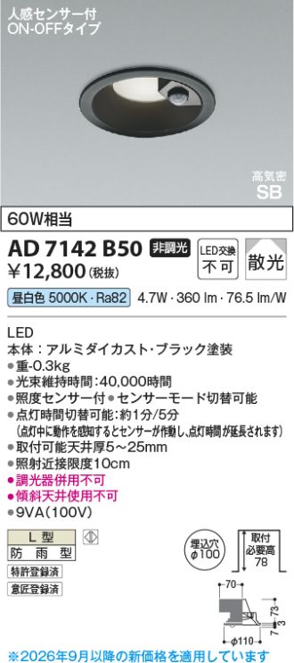 KAD7142B50