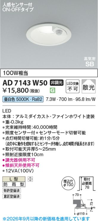 AD7143W50