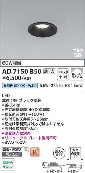 AD7150B50