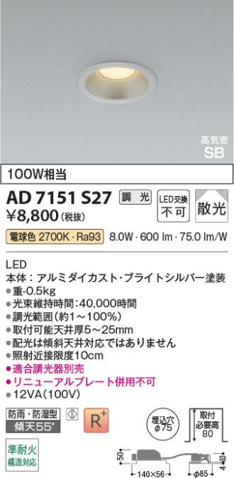 AD7151S27