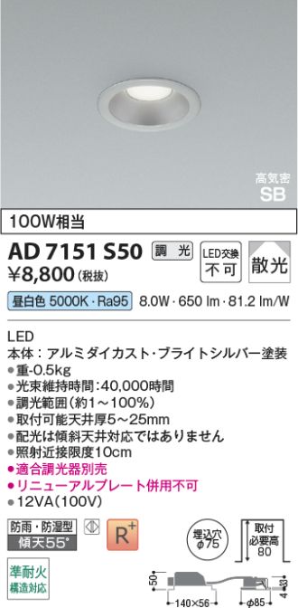 AD7151S50