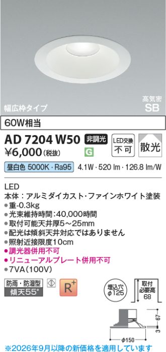 AD7204W50