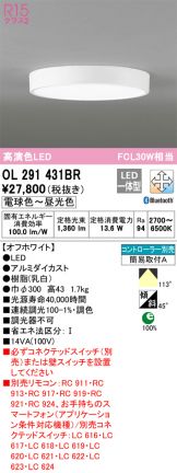 ODELIC(オーデリック) 小型シーリング(LED) 照明器具・換気扇他、電設